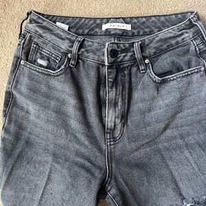 PacSun Gray High Rise Jeans with Distressed Look